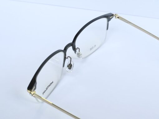 Gọng kính Montblanc Semi Black Gold Titanium Eyeglasses MB0234OK 006 Gọng kính Nam 3
