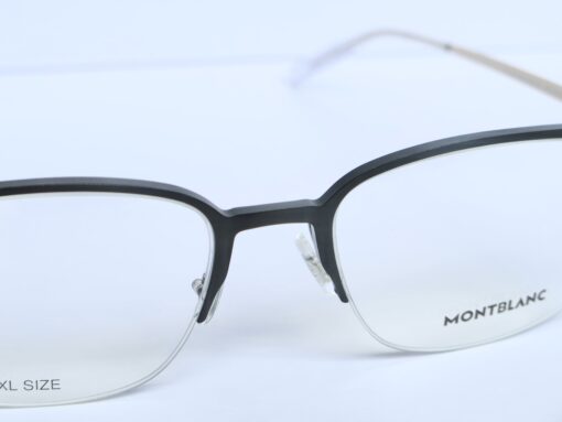 Gọng kính Montblanc Semi Black Gold Titanium Eyeglasses MB0234OK 006 Gọng kính Nam 7