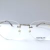 Gọng kính Montblanc Rimless Silver Eyeglasses MB0105O Gọng kính Montblanc Mới Nguyên Hộp 13