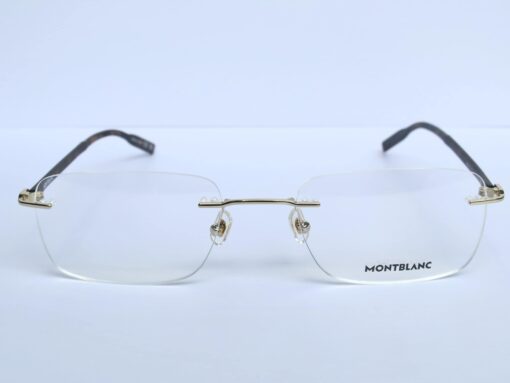 Gọng kính Montblanc Rimless Eyeglasses MB0221O 006 - Image 2