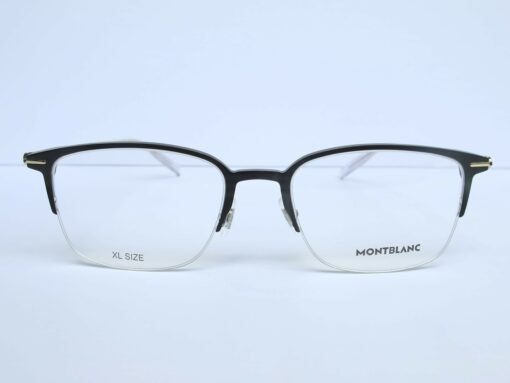 Gọng kính Montblanc Semi Black Gold Titanium Eyeglasses MB0234OK 006