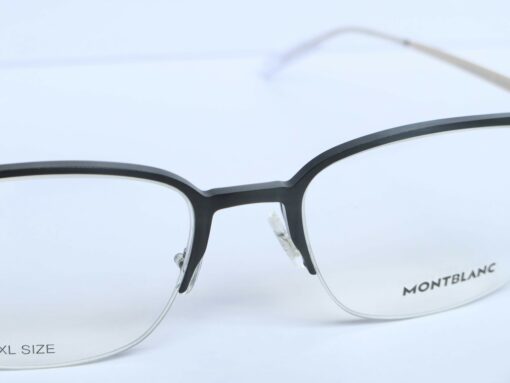 Gọng kính Montblanc Semi Black Gold Titanium Eyeglasses MB0234OK 006 - Image 7