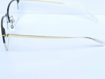 Gọng kính Montblanc Semi Black Gold Titanium Eyeglasses MB0234OK 006 - gong kinh montblanc semi black gold titanium eyeglasses mb0234ok 8