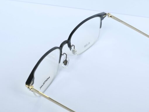 Gọng kính Montblanc Semi Black Gold Titanium Eyeglasses MB0234OK 006 - Image 3