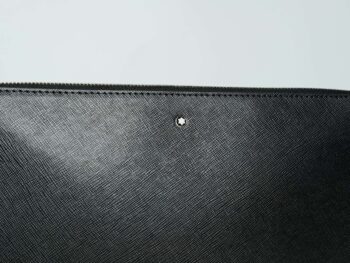 Ví cầm tay Montblanc Sartorial Black Clutch Pochette 126054 - Ảnh 2