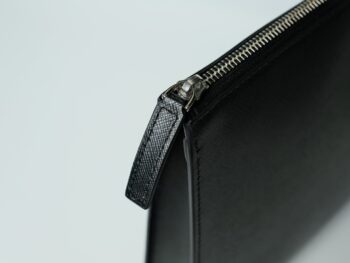 Ví cầm tay Montblanc Sartorial Black Clutch Pochette 126054 - Ảnh 4