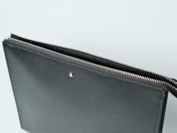 Ví cầm tay Montblanc Sartorial Black Clutch Pochette 126054 - Ảnh 6