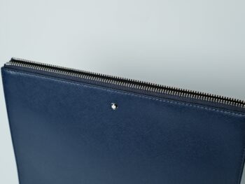 Ví cầm tay Montblanc Sartorial Navy Blue Clutch Pochette 126055 - vi cam tay montblanc sartorial navy blue clutch pochette 126060 scaled