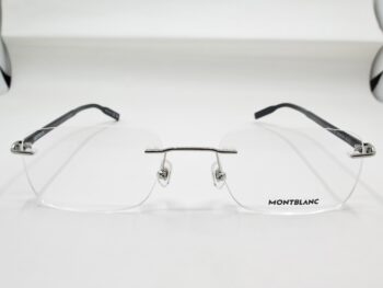 Gọng kính Montblanc Platinum Black Resin Eyeglasses MB0221O Gọng kính Montblanc 2