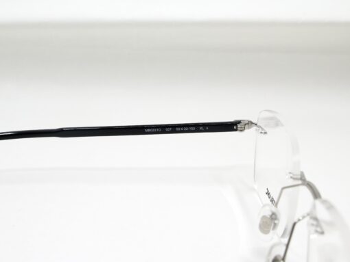 Gọng kính Montblanc Platinum Black Resin Eyeglasses MB0221O Gọng kính Nam 6