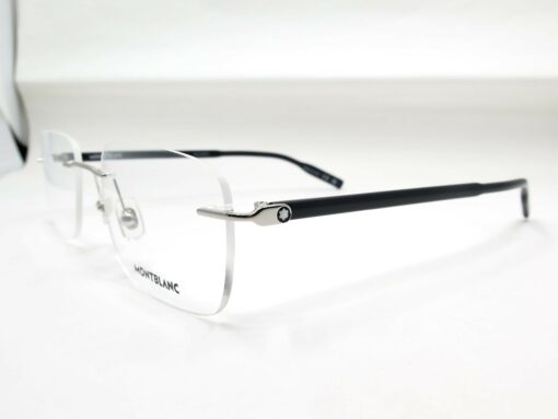 Gọng kính Montblanc Platinum Black Resin Eyeglasses MB0221O
