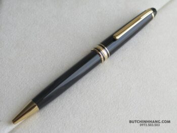 Bộ set bút Montblanc Meisterstuck Classique Gold Plated Ballpoint Pen & MST Wallet Black 6cc Bút Montblanc ORDER Bút Bi Xoay Montblanc 2