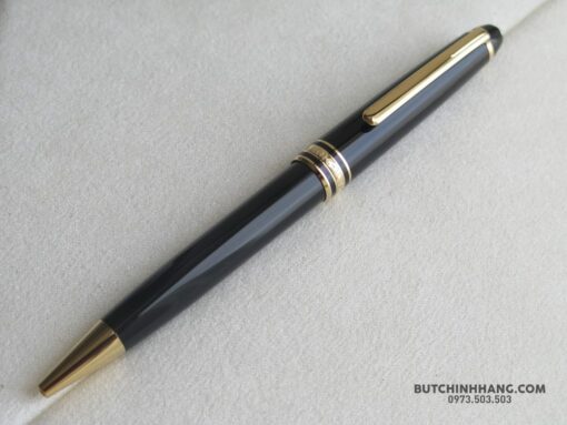 Bộ set bút Montblanc Meisterstuck Classique Gold Plated Ballpoint Pen & MST Wallet Black 6cc Montblanc Meisterstuck Bút Bi Xoay Montblanc 2
