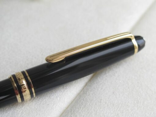 Bộ set bút Montblanc Meisterstuck Classique Gold Plated Ballpoint Pen & MST Wallet Black 6cc Montblanc Meisterstuck Bút Bi Xoay Montblanc 4
