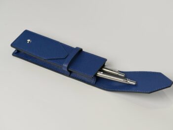 Bao da bút Montblanc Sartorial 2-pen pouch Blue 131203 - bao da but montblanc sartorial 2 pen pouch blue 131213 scaled