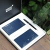 Bộ set Bút Montblanc Meisterstuck Classique Platinum Plated Rollerball Pen & Sổ da Standard Notebook Indigo lined 130488 - bo set but montblanc meisterstuck classique platinum plated rollerball pen amp so da standard notebook indigo lined 130496