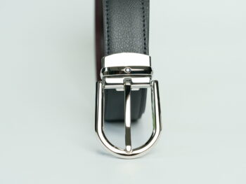 Thắt lưng Montblanc Shiny Palladium Black/burgundy reversible leather belt 128755 - 3cm - that lung montblanc shiny palladium blackburgundy reversible leather belt 128755 3cm 3 scaled