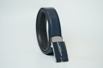 Thắt lưng Montblanc Classic Leather Belt – Navy 118422 – 3cm Thắt lưng Montblanc Mới Nguyên Hộp 2