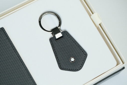 Bộ set quà tặng Business Card Holder with Gusset and Key Fob Black 126276 Ví Montblanc 3