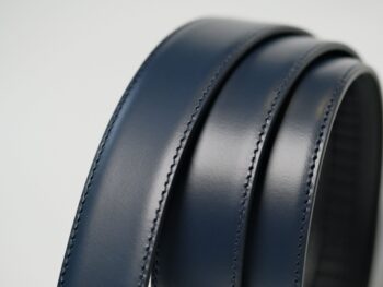 Thắt lưng Montblanc Classic Leather Belt - Navy 118422 - 3cm - Ảnh 4