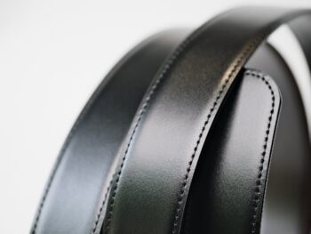 Thắt lưng Montblanc Steel Pin Buckle Black/Brown Reversible Leather Belt 124383 - 3,5cm - Ảnh 4