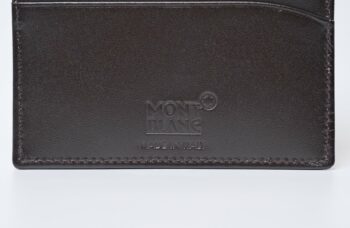 Ví đựng thẻ Montblanc Leather Goods Meisterstuck Pocket 6cc - Brown 114556 - vi dung the montblanc leather goods meisterstuck pocket 6cc brown 114556