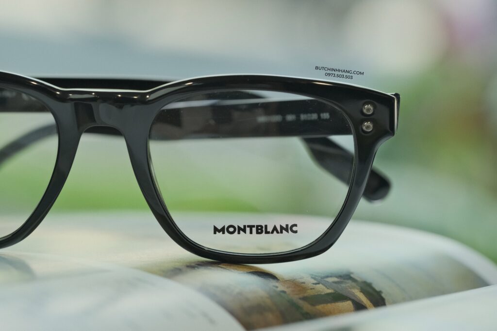 Gọng kính Montblanc Full Rim Square Optical Frame Men’s Eyeglasses MB0122O 001 - DSCF0330