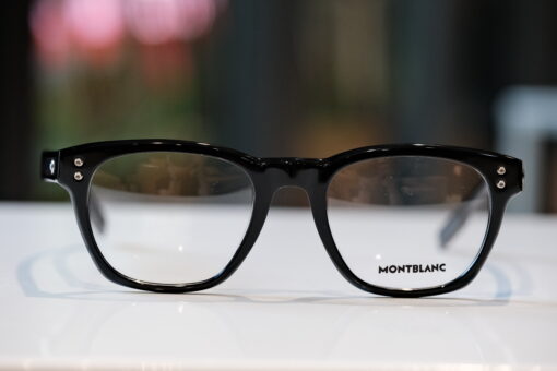 Gọng kính Montblanc Full Rim Square Optical Frame Men’s Eyeglasses MB0122O 001 Gọng kính Nam