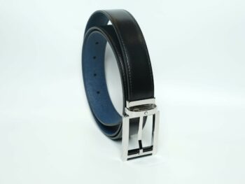 Thắt lưng Montblanc Black/Blue Reversible Leather Belt 126009 - 3cm - that lung montblanc blackblue reversible leather belt 126009 3cm 2 scaled