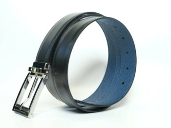 Thắt lưng Montblanc Black/Blue Reversible Leather Belt 126009 - 3cm - that lung montblanc blackblue reversible leather belt 126009 3cm 3 scaled