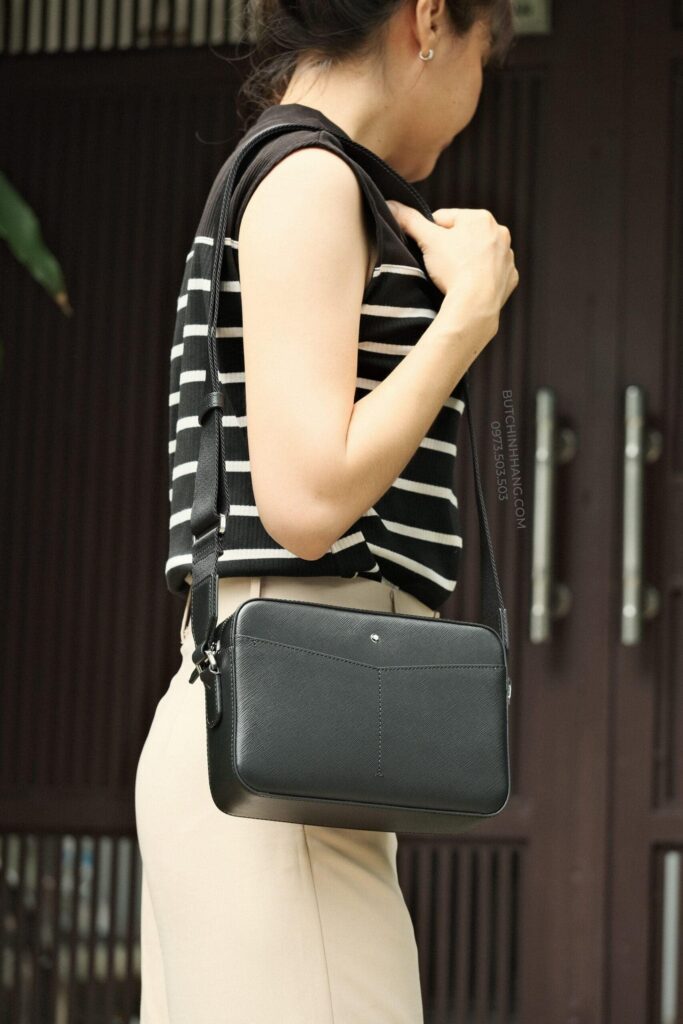 Túi da thủ công Montblanc Sartorial Zip Top Messenger - tui da thu cong montblanc sartorial zip top messenger 2