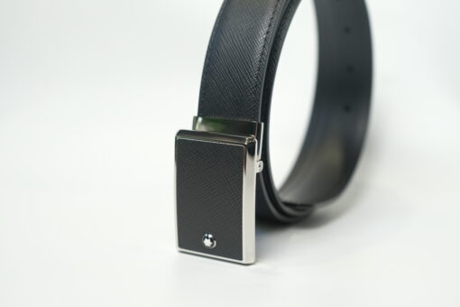 Thắt lưng Montblanc Leather Goods Black Saffiano Leather Belt 114421 Thắt lưng Montblanc Mới Nguyên Hộp 3