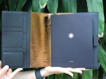 Bìa sổ da Montblanc Meisterstuck Soft Grain My Office Medium Black & Gold Notebook Case 124129 - bia so da montblanc meisterstuck soft grain my office medium black amp gold notebook case 124133 scaled