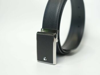 Thắt lưng Montblanc Leather Goods Black Saffiano Leather Belt 114421 - that lung montblanc leather goods black saffiano leather belt 114425 scaled