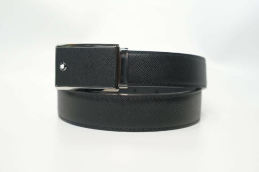 Thắt lưng Montblanc Leather Goods Black Saffiano Leather Belt 114421