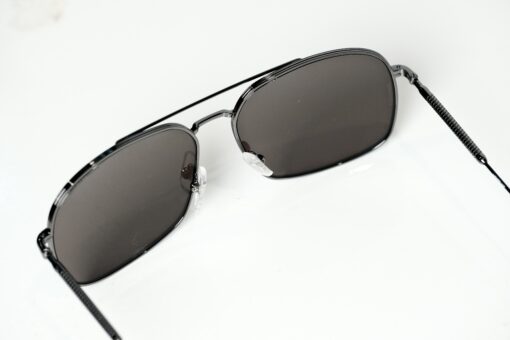 Kính mát Montblanc Men Ruthenium/ Black Sunglasses MB0046S 001 Gọng kính Montblanc 6