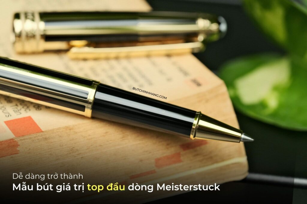 High-end office pen - Montblanc Meisterstuck Solitaire Gold & Black 35982 - high-end office pen montblanc meisterstuck solitaire gold & black 35982