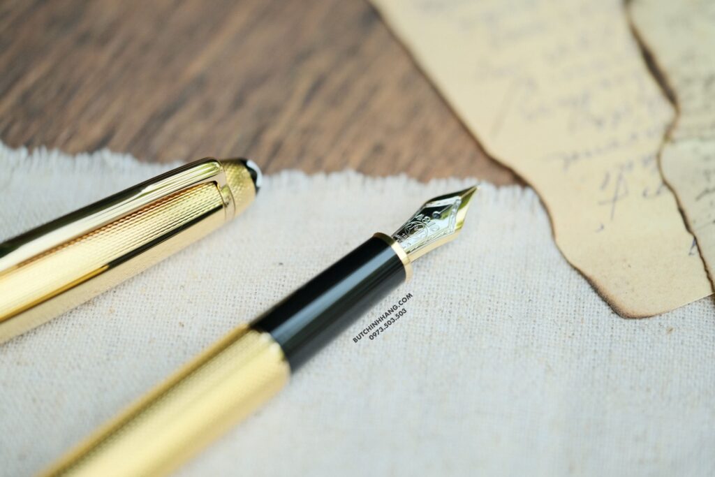 Bút Montblanc Meisterstuck Solitaire Barley Corn Gold Plated Fountain Pen 1444 - but montblanc meisterstuck solitaire barley corn gold plated fountain pen 1445