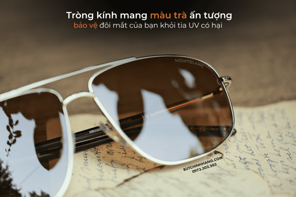 Chiếc kính mát nam tính - Montblanc Men Gold/Brown MB0069S 001 - chiec kinh mat nam tinh montblanc men goldbrown mb0069s 001