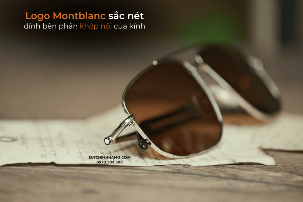 Chiếc kính mát nam tính - Montblanc Men Gold/Brown MB0069S 001 - chiec kinh mat nam tinh montblanc men goldbrown mb0069s 2