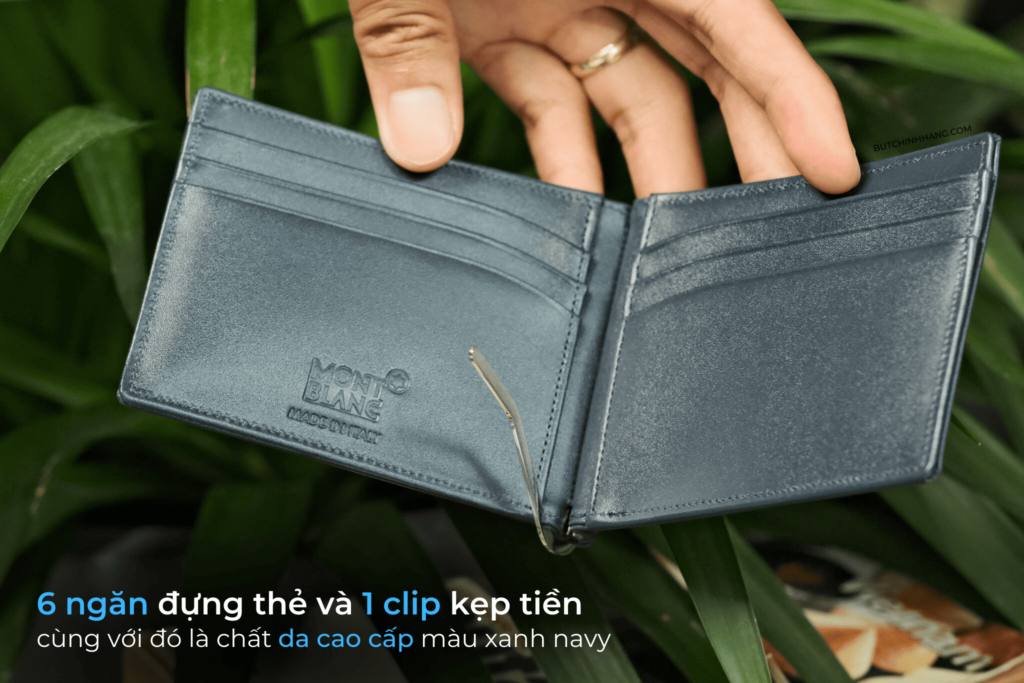 Montblanc Meisterstuck Navy 114548 money clip wallet - Unique and extremely convenient version - montblanc meisterstuck navy 114548 money clip wallet - Unique and extremely convenient version 1