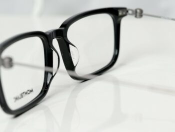 Gọng kính Montblanc Rectangula Black/Ruthenium Eyeglasses MB0052O 001 - gong kinh montblanc rectangula blackruthenium eyeglasses mb0052o 4 scaled