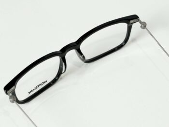 Gọng kính Montblanc Rectangula Black/Ruthenium Eyeglasses MB0052O 001 - gong kinh montblanc rectangula blackruthenium eyeglasses mb0052o 7 scaled