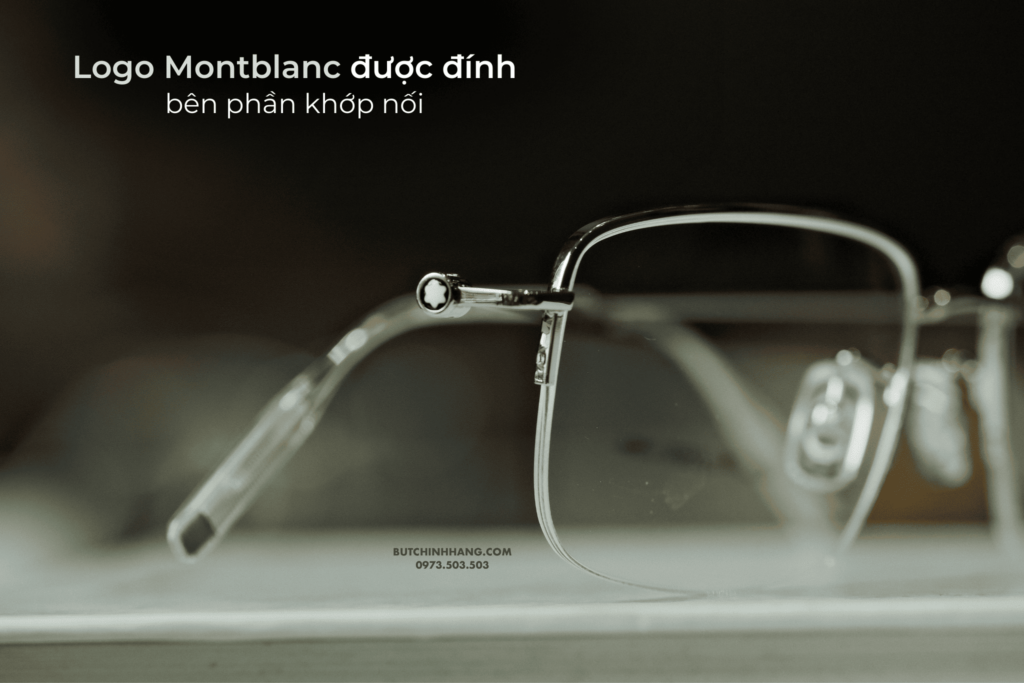 Gọng kính nửa viền phong cách - Montblanc Semi-Rimless Eyeglasses MB0084OK 006 - gong kinh nua vien phong cach montblanc semi rimless eyeglasses mb0084ok 7