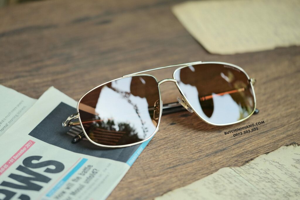 Kính mát Montblanc Men Gold/Brown Sunglasses MB0069S 001 - kinh mat montblanc men goldbrown sunglasses mb0069s 001