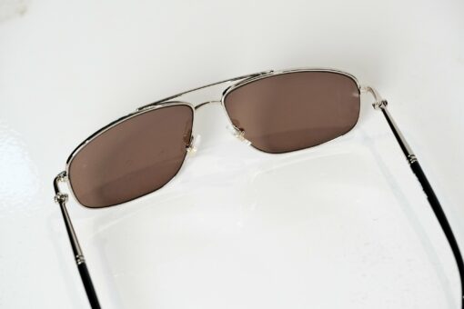 Kính mát Montblanc Men Gold/Brown Sunglasses MB0069S 001 - Hình ảnh 5