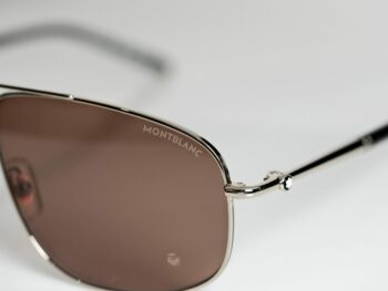 Kính mát Montblanc Men Gold/Brown Sunglasses MB0069S 001 - kinh mat montblanc men goldbrown sunglasses mb0069s 4 scaled