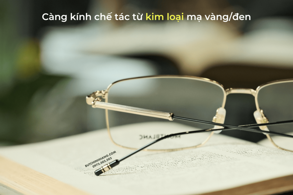 Tại sao mọi người lại yêu thích chiếc gọng kính Montblanc Rectangula Gold Coated MB0039O đến vậy? - tai sao moi nguoi lai yeu thich chiec gong kinh montblanc rectangula gold coated mb0039o den vay