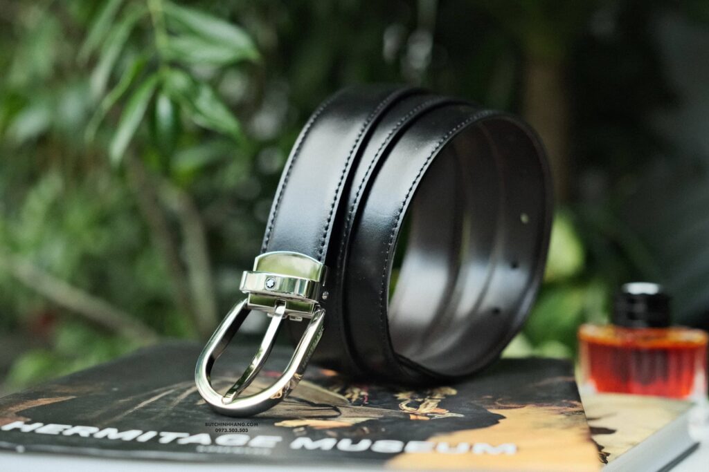 Thắt lưng Montblanc Classic Line Platinum Belt 128135 - 3cm - that lung montblanc classic line platinum belt 128135 3cm