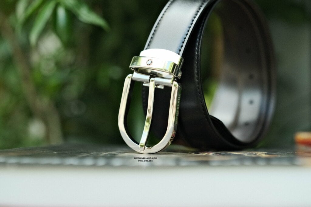 Thắt lưng Montblanc Classic Line Platinum Belt 128135 - 3cm - that lung montblanc classic line platinum belt 128135 3cm 2